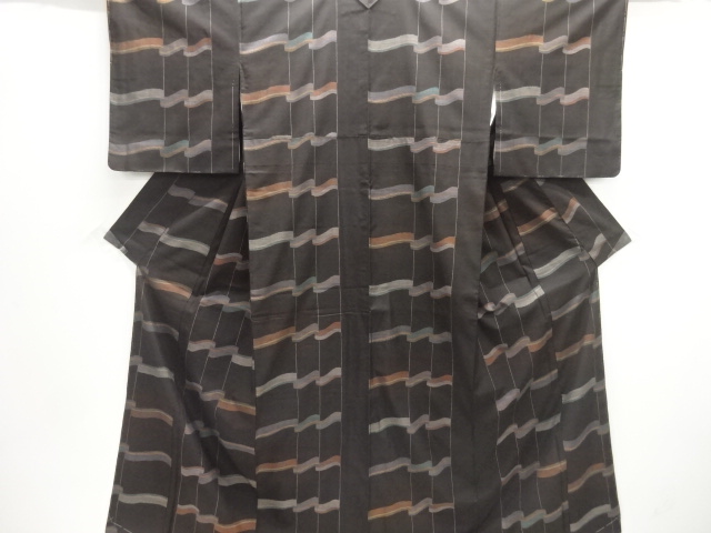 JAPANESE KIMONO / UNUSED DORO OSHIMA TSUMUGI (9 maruki)